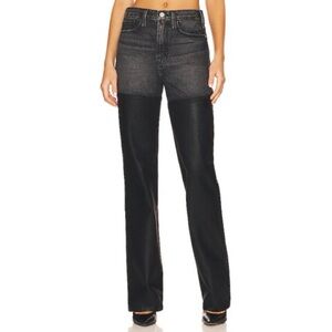 Frame Denim Le Jane High-Rise Straight Fit Black Jean's Size 29